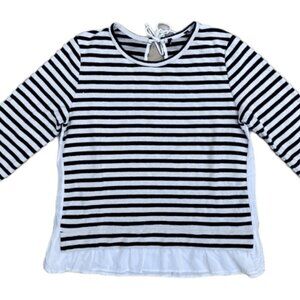 Sanctuary Teagan Knit Tie Back Striped Casual Top​​​​​​